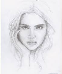 After that, all you have left to do is grab a pencil and start sketching! Face Pencil Drawings Face Easy Girl Drawing Novocom Top