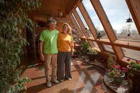 A Passive Solar Tire Bale Home In