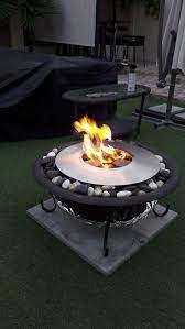 You can put this nice piece of art take a look at our new vulcan ethanol firepit it's light, portable and requires no utility installation! Inno Living Fire 8 Liter Garden Fire Pit Round Ethanol Fireplace Fireplaces Aliexpress
