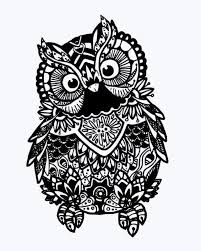 Download Owl Decal In 2021 Owl Coloring Pages Coloring Pages Mandala Svg