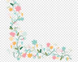 Pink flowers paper pink flowers rose, hand painted floral pink flowers decorative background, pink petaled flowers illustration, watercolor painting, flower. Flower Watercolor Painting Watercolor Floral Border Background Material Green And Yellow Floral Border Frame Png Pngegg
