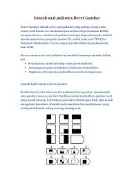 Maybe you would like to learn more about one of these? Contoh Soal Psikotes Deret Gambar