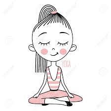 The best selection of royalty free yoga cartoon vector art, graphics and stock illustrations. Vector Cute Girl Practicing Yoga Sketch Style Cartoon Illustration Royalty Free Cliparts Vectors And Stock Illustration Image 115048045