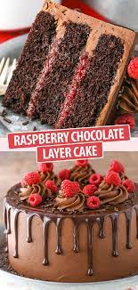 Raspberry Chocolate Layer Cake Chocolate Cake Ganache Recipe Dessert Cake Recipes Chocolate Layer Cake Chocolate Cake Recipe Easy