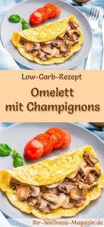 Low Carb Omelett Mit Champignons Gesundes Rezept Furs Fruhstuck Gesunde Rezepte Rezepte Omelett