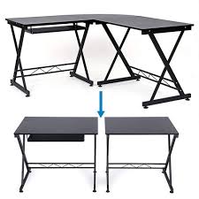 Schreibtische im mömax online shop. Moderner Eckschreibtisch Schwarz