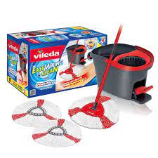 Vileda Easy Wring And Clean Spin Mop With 2 Refills Bunnings Warehouse Vileda Cleaning Wooden Floors Clean Tile