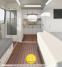 Ford Transit Custom Motorhome 3d Design 3d Floor Plans In 2020 Transit Custom Ford Transit Motorhome Interior