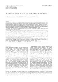 Celebs, organizations work to raise awareness of colorectal cancer among black men. Pdf A Historical Review Of Head And Neck Cancer In Celebrities