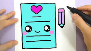 It is super easy to draw and we will show you how to draw a kawaii cupcake with the following simple step by step instructions.great for beginners and kids! How To Draw A Cute Love Letter Kawaii Youtube