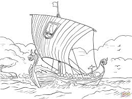Longship Viking Sea Vessel Coloring Page Free Printable Coloring Pages Free Coloring Pages Coloring Pages Flag Coloring Pages