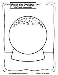 Finish The Drawing Snow Globe By Tim S Printables Tpt Start with an initial drawing, and finish it yourself. finish the drawing snow globe