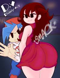 friday night funkin, boyfriend (friday night funkin), girlfriend (friday  night funkin), dweezyvox, 1boy - R34 Vault