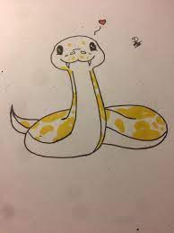Pin By Mitka On Sneks Snake Sketch Animal Drawings Cute Art