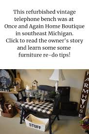 Once And Again Home Boutique In 2020 Refurbished Furniture Refurbishing Vintage Bench
