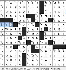 Rex Parker Does the NYT Crossword Puzzle: Person who will do anything for  you, in modern slang  SAT 6-19-21  Letter between Oscar and Quebec   Hoppin in modern lingo 
