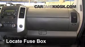Fuse panel layout diagram parts: Interior Fuse Box Location 2005 2015 Nissan Xterra 2011 Nissan Xterra S 4 0l V6