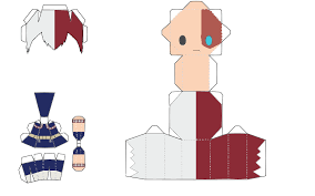 Todoroki Chibi Papercraft Template By Julietruth On Deviantart Anime Crafts Anime Paper Paper Doll Template