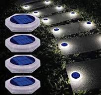 Solar LED Deck Lights Hexagon Patio Step light Pathway ...