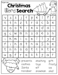 December No Prep Packet 1st Grade Christmas Word Search Christmas Lesson Christmas Words