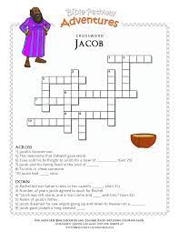 Bible Crossword Puzzle Jacob Bible Study For Kids Bible Quiz Bible Crossword
