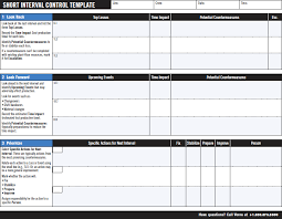 Short Interval Control Meeting Template Schedule Template Excel Calendar Template Templates