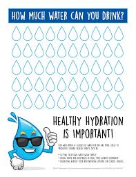 Healthy Hydration Water Tracking Chart Healthy Hydration Water Challenge Water Kids