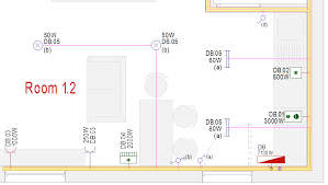 This electrical floor plan sample shows the lighting and switch layout. See Electrical Building Electrical Installation Design Ige Xao