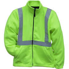 Tri Mountain Hi Vis Reflective Fleece Jacket