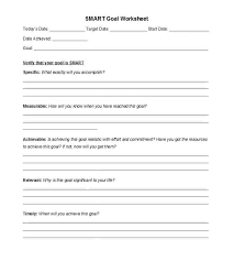 41 S M A R T Goal Setting Templates Worksheets Template Lab