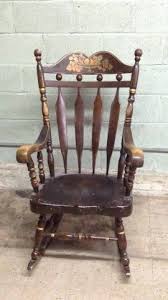 Nw Beautiful Vintage Solid Wood Rocking Chair Rocking Chair Wood Rocking Chair Vintage Rocking Chair