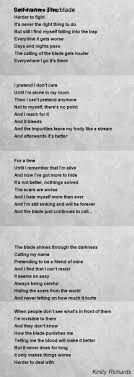 Self Harm Poems