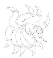 Check out our kitsune coloring selection for the very best in unique or custom, handmade pieces from our coloring books shops. 9 Tailed Fox Drawing Posted By Zoey Walker