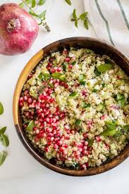 Quinoa Salad With Pomegranate Feta Mint Recipe Quinoa Salad Recipes Healthy Food