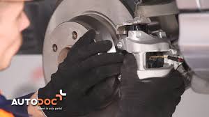 How To Change Rear Brake Caliper Mercedes Benz E W211 Tutorial Autodoc Youtube