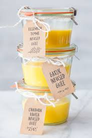 3 Ways To Make Flavor Infused Ghee Garlic Cinnamon Vanilla And Rosemary Thyme Recipe Ghee Recipe Ghee Butter Homemade Condiments