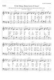 O The Deep Deep Love Of Jesus Hymnal Deep Love Hymn