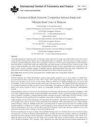 3788 h , hindamine — 1/5. Pdf Commercial Bank Selection Comparison Between Single And Multiple Bank Users In Malaysia