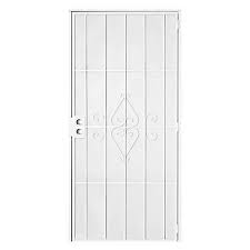 Our selection of screen doors are available in a variety of styles and sizes, sure to meet your needs! Titan 30 In X 80 In Su Casa White Surface Mount Outswing Steel Security Door With Expanded Metal Screen 5sh202white30 At Tractor Supply Co
