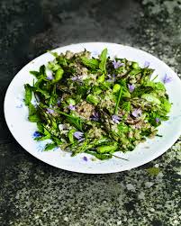 Asparagus And Quinoa Salad With Broad Beans Delicious Magazine Recipe Asparagus Healthy Eating Recipes Asparagus Recipe