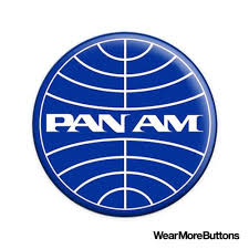 Vintage Pan Am Logo Pin Button Badge Fridge Magnet Pan American Airlines Pan American Airlines Pan American Pin Logo