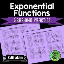 Exponential Functions Graphing Practice Editable Students Use Exponential Equations To Create Tables Of Values Th Exponential Functions Exponential Graphing