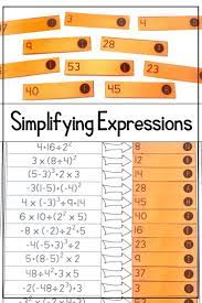 This Simplifying Numerical Expressions Card Sort Activity Was The Perfect Activity To Teach My 6th Gr Numerical Expression Order Of Operations Math Expressions