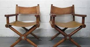 Pair Of Ralph Lauren Leather Director S Chairs Directors Chair Ralph Lauren Leather Diy Chair Makeover