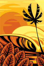 Art Portfolio By Erik Abel Original Paintings And Illustrations Hawaiian Art Surf Art Surfboard Art