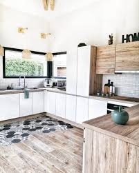 Meuble Diy Facile Rangement Moderne Design Fabriquer Cuisine Blanche Et Bois Cuisines Design Cuisine Moderne