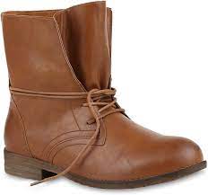 stiefelparadies damen stiefeletten schnurstiefeletten leder optik schuhe kurzschaft stiefel boots klassische schnu stiefeletten stiefeletten damen lederstiefel