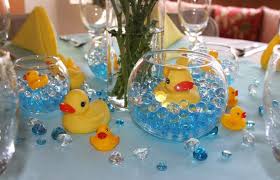 This set of 12 ducks are perfect for birthday parties and baby showers. Rubber Ducky Baby Shower Centerpiece Ideas Rubber Duck Baby Shower Ideas Home Party Theme Ideas Baby Shower Duck Rubber Ducky Baby Shower Baby Boy Shower
