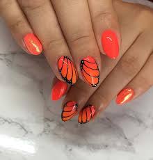 Want to try nail art on your finger nails? Orange Nail Designs Home Facebook