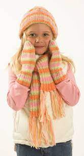 Child S Hat Scarf Mittens In Plymouth Encore Worsted F170 Knitting Patterns Free Scarf Knitted Hats Kids Scarf Knitting Patterns